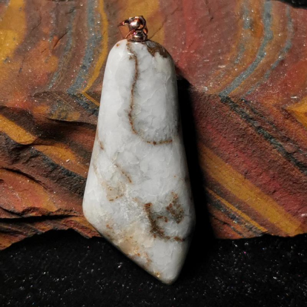 Dendriten Milchquarz Anhänger